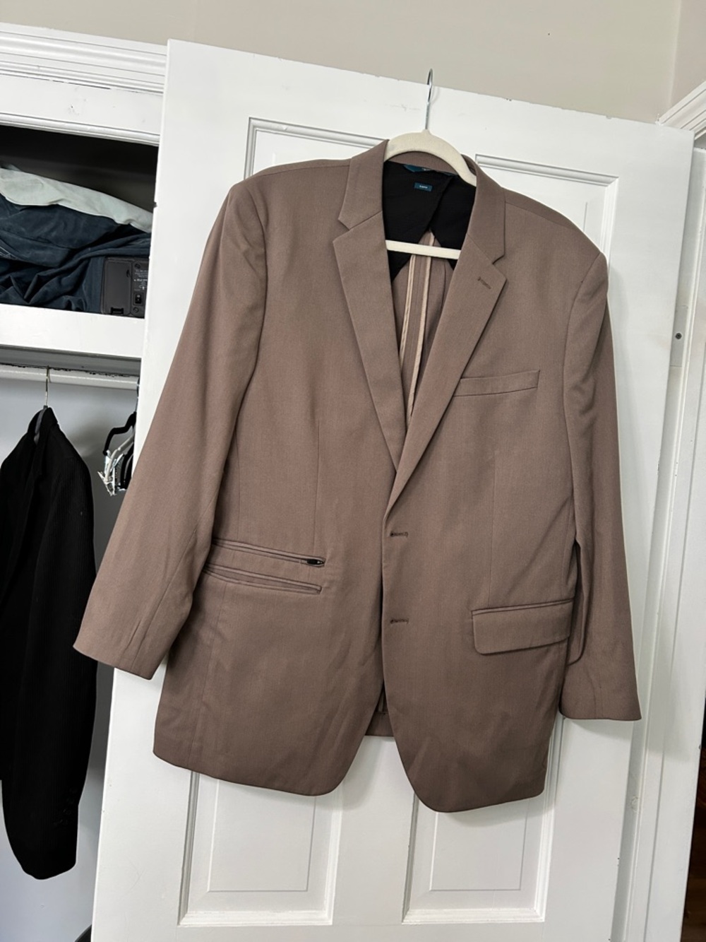 Perry Ellis Men's Taupe Single-Breasted Sport Coat